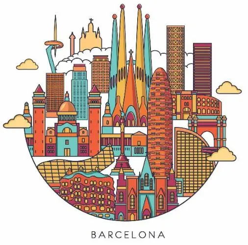 Арт-постер «Геометрия Барселоны», сюжет 1