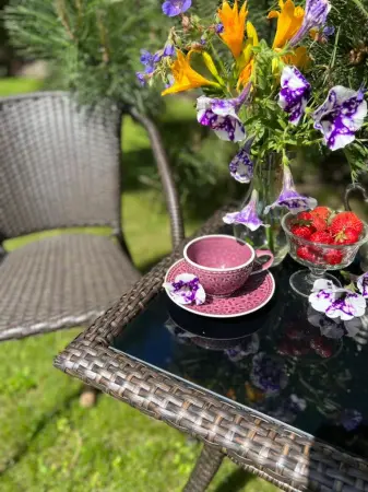 Комплект плетеной мебели на 2 персоны коричневый