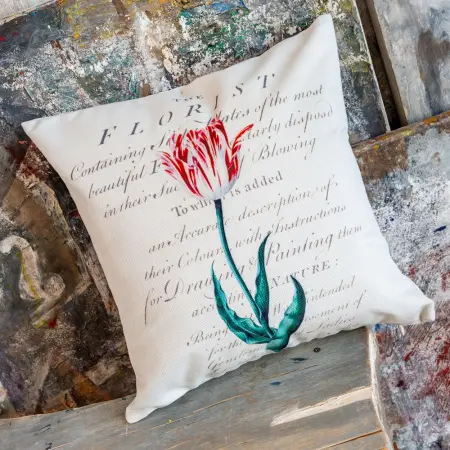 Декоративная подушка «Тюльпаномания», версия 3