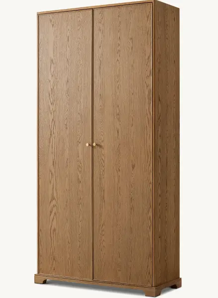 Шкаф двухстворчатый распашной Женевьева из светлого дерева