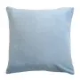 Подушка декоративная из хлопкового бархата светло-синего цвета из коллекции essential, 45х45 см