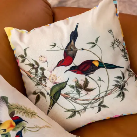 Подушка интерьерная «Птицы Солнца» (версия 4)