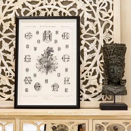 Арт-постер «Монограмма 14»