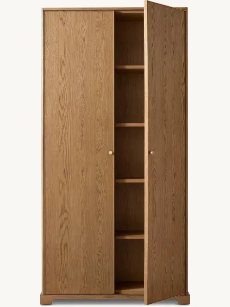 Шкаф двухстворчатый распашной Женевьева из светлого дерева