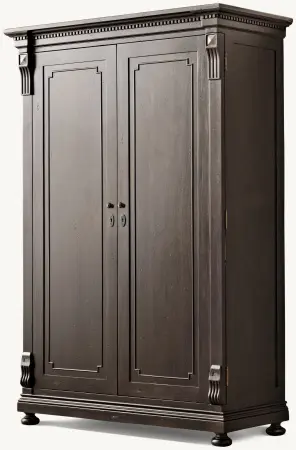 Шкаф распашной из массива Сент-Джеймс блэк