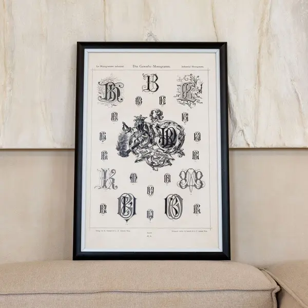 Арт-постер «Монограмма 5»