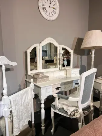 Кресло Лорд белый/серый