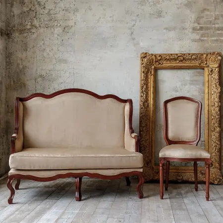 Диван двухместный «French Beige»