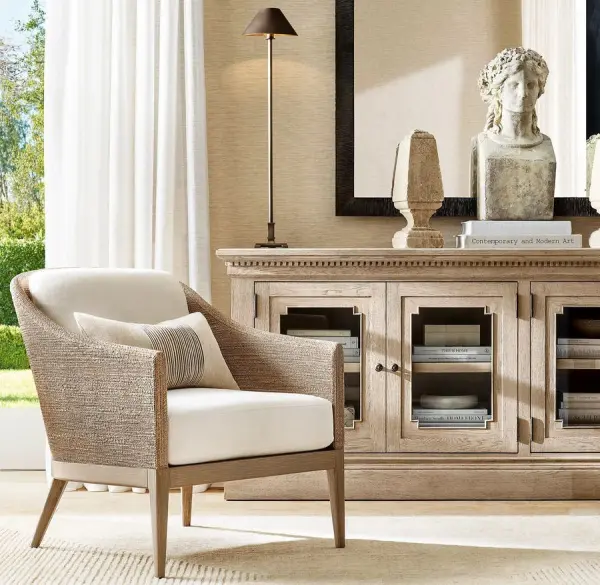 Тумба из массива дерева и стекла Сент-Джеймс