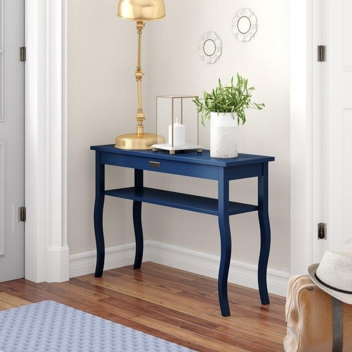 Темно синий традиционный-консольный стол.jpeg