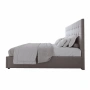 Кровать большая 200х200 Royal Black серо-коричневая