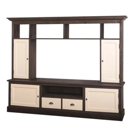 Стенка под ТВ с открытыми полками Брюгге