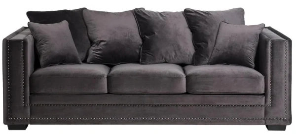 Диван Opera трехмест.раскл, велюр коричн. Riv97 227х104х95см