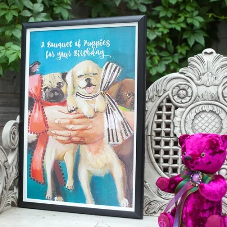 Арт-постер Букет на день рождения