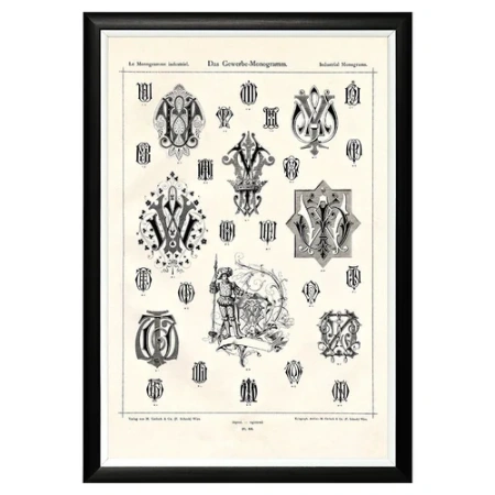 Арт-постер «Монограмма 66»