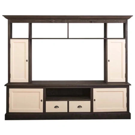 Стенка под ТВ с открытыми полками Брюгге