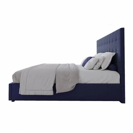 Кровать большая 200х200 Royal Black синяя