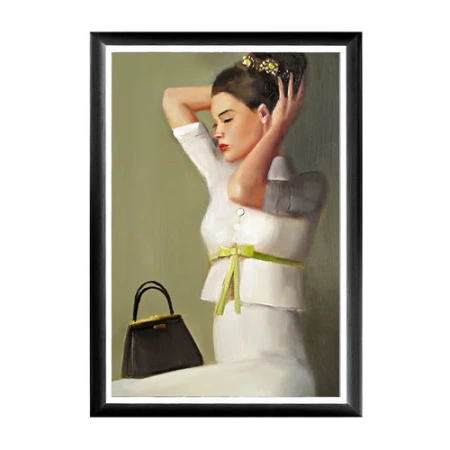 Арт-постер Лента цвета лайма