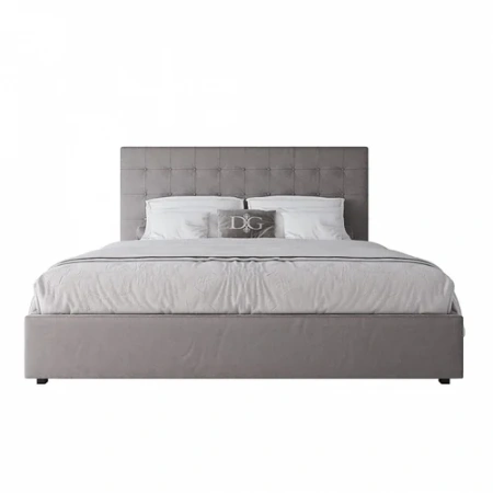 Кровать большая 200х200 Royal Black серая