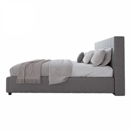 Кровать большая 200х200 Shining Modern серая