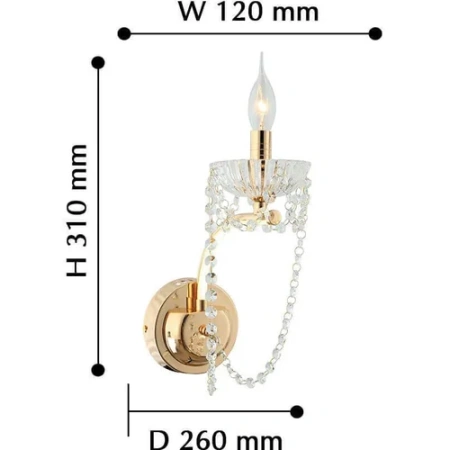 Бра Favourite Prunk -W золото