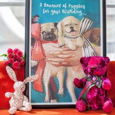 Арт-постер Букет на день рождения