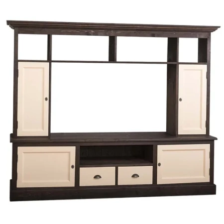 Стенка под ТВ с открытыми полками Брюгге