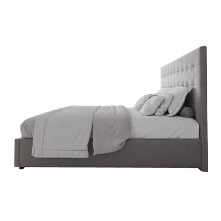 Кровать большая 200х200 Royal Black серая
